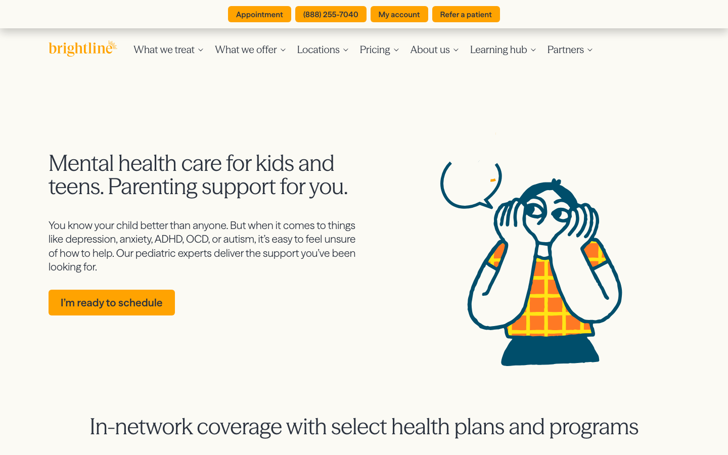 Brightline homepage design